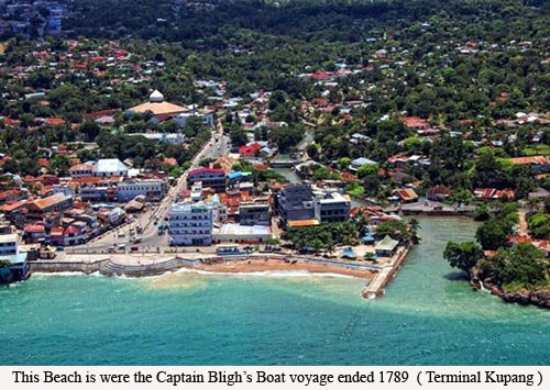 This Beach is were the Captain Bligh’s Boat voyage ended 1789
